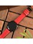 Samsung Galaxy Watch Deri Kordon Watch 4 5 6 7 Pro Watch 6 Classic 40MM 43MM 44MM 47MM Watch 5 / Watch 5 Pro 40 44 45 Watch 4 40 42 44 46MM 20MM Deri Kayış Kırmızı 9