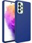 Galaxy A33 5g Kılıf Metal Çerçeve ve Buton Tasarımlı Silikon Zore Luna Kapak-Lacivert 1