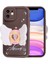 Apple iPhone 11 Kılıf Kamera Korumalı Figür Tasarımlı Zore Kapya Kapak-Koyu Kahve 2