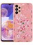 Galaxy A33 5g Kılıf Desenli Sert Silikon Zore Mumila Kapak-Pink Mouse 1