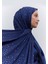 Strass Taşlı Ipeksi Şal Lacivert 1