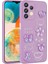Galaxy A13 4g Kılıf Kabartma Figürlü Parlak Zore Toys Silikon Kapak-Mor 1