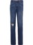 Slim Fit Dar Kesim  Normal Bel Dar Paça Luke Mavi Jean Kot Pantolon 1