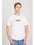 Regular Fit Normal Kesim Bisiklet Yaka Pamuk Kırık Beyaz Tişört 1
