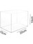 Tekno Trust Uygun Değil Şeffaf Kapaksız Çok Amaçlı Saklama Kutusu (20CM x 15CM x 10CM) 1 Parça Dolap / Çekmece 1