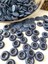 11,5 mm Lacivert Polyester Düğme (25 Adet) 1