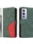 Oppo A3 Pro 5g Için Flip Case Dikiş Renk Deri Cüzdan Kickstand Flip (Yurt Dışından) 1