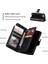 IPhone 15 Için Kılıf Artı Kickstand Pu Deri 9 Kart Yuvaları Cüzdan Manyetik (Yurt Dışından) 4