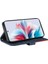 Kart Yuvası Standı ile Oppo Oppo 11F 5g Iki Renkli Dikiş Için Flip Case (Yurt Dışından) 3