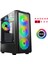 XSR366 I7 4770 16GB Ram 512GB SSD 8gb RX580 Ekran Kartı 24" Dual Curved Oyun Bilgisayarı 2