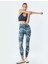 Spor Tayt Yüksek Bel Soyut Baskılı Skinny Fit 1