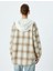 Oduncu Gömleği Oversize Kapüşonlu Cep Detaylı Düğmeli 4