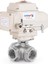 DN40 - 1 1/2" 220 V Ac Elektrikli Aktüatörlü Dişli Küresel Vana 3 Yollu L Port 1