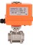 DN80 - 3" 24 V Dc Elektrikli Aktüatörlü Dişli Küresel Vana 3 Parçalı 4