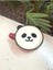 Seramik Kawaii Karikatür Sevimli Panda Fincan Kahve Süt Kapaklı Kupa Hediye 5