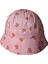 Kitti 4-8 Yaş Kız Çocuk Pembe Renk Desenli Yazlık Maksi Şapka 3