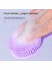 Silikon Uzun Saplı Masaj Banyo Fırçası Taşınabilir Banyo Fırçası Çift Taraflı Banyo Fırçası Çok Fonksiyonlu Banyo Fırçası Geri (Yurt Dışından) 4