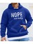 Büyük Beden Özel Tasarım Kapüşonlu Nope Baskılı Oversize Yeni Trend Battal Erkek Sweatshırt 1