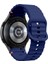 Samsung Galaxy Watch 7 40MM-44MM Ile Uyumlu Metal Tokalı Dalgalı Spor Silikon Kordon 2