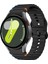Samsung Galaxy Watch 7 40MM-44MM Ile Uyumlu Metal Tokalı Dalgalı Spor Silikon Kordon 1