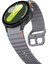 Samsung Galaxy Watch 7 40MM-44MM Ile Uyumlu Metal Tokalı Dalgalı Spor Silikon Kordon 3