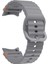 Samsung Galaxy Watch 7 40MM-44MM Ile Uyumlu Metal Tokalı Dalgalı Spor Silikon Kordon 4