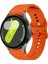 Samsung Galaxy Watch 7 40MM-44MM Ile Uyumlu Metal Tokalı Dalgalı Spor Silikon Kordon 1