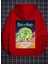 Büyük Beden Özel Tasarım Kapüşonlu Rick And Morty Baskılı Oversize Erkek Battal Sweatshırt 1