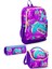 Coral High Kids Pembe Mor Voleybol Desenli 3’lü Okul Çanta Seti 23761-MİX3 1