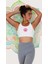 Crop Top Nataka Nakışlı Ekru 3
