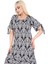 Butik Kolları Bağlamalı Kısa Kollu Beyaz Dantel Desen Midi Elbise 5