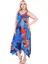 Butik Sax Balık Desen Askılı V Yaka Elbise 1
