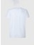Bisiklet Yaka Baskılı Beyaz Kadın T-Shirt PL505735 2