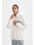 Fit NBA Chicago Bulls Oversize Geniş Kalıp Dik Yaka Fermualı Sweatshirt C9270AX24AU 3