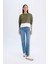 Relax Fit Bisiklet Yaka Etek Ucu Detaylı Basic Düz Sweatshirt D5620AX24AU 2