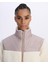 Authentic Sodani Kadın Beyaz-Kahverengi Oversize Fit Bomber Ceket 3