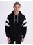 Authentic Benedict Hoodie Erkek Siyah-Beyaz Oversize Fit Hoodie 1