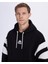 Authentic Benedict Hoodie Erkek Siyah-Beyaz Oversize Fit Hoodie 2