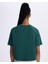 Authentic Angelou Kadın Petrol Yeşili Comfort Fit T-Shirt 4