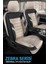 Jaguar X-Type (X400) 2.5 I V6 24V (196 Hp) 2002 Uyumlu Zebra Serisi Bej-Siyah Tam Set Takım Oto Kılıf 1