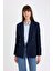 Oversize Fit Geniş Kalıp Gömlek Yaka Düğme Kapamalı Basic Düz Blazer Ceket D3155AX24AU 1