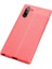 Samsung Galaxy Note 10 Uyumlu Kılıf Deri Silikon Yüzey Darbe Korumalı Soft Yapı Case Cover Çiziklerden Kirden ve Darbeden Korumalı Kılıf 2