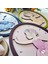 Minik Balerinler 3'lü Set | 3 Boyutlu, Çerçeveli, Ahşap, Çocuk Odası Tablo Seti | Baskı ve El Boyaması 3