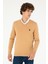 U.S. Polo Assn. Erkek Camel Melanj Triko Kazak 50293512-VR122 1