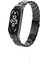Xiaomi Mi Band 5 Kordon Mi Band 5 Kayış Klasik Metal Kordon Siyah 1