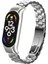 Xiaomi Mi Band 4 Metal Kordon Kayış Klasik Baklava Desenli Gri 1