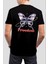 Freedom Kelebek Baskılı Siyah Unisex Tişört C1031 1