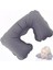 Pamuk Polyester Şişme Ortopedik Seyahat Boyun Yastığı Kiti 35 x 50 Visko Gri 4