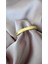 Çelik Çift Sim Düz Gold Kelepçe Bileklik (Çap: 6cm-Çevresi: 19CM) 3
