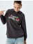 Oversize Sweatshirt Arkası Meyve Baskılı Kapüşonlu Şardonlu 2